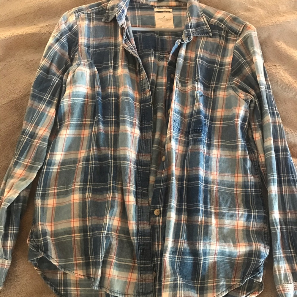 American Eagle outfitters boyfriend fit flannel